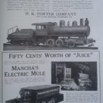 Publicidad de locomotoras. Engineering and Mining Journal | Mayo 3 de 1919, p. 89 | Hemeroteca Ezequiel Ordoñez del Archivo Histórico y Museo de Minería, A.C.