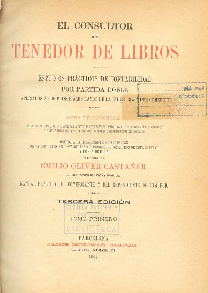 Contabilidad e historia: la Teneduría de Libros